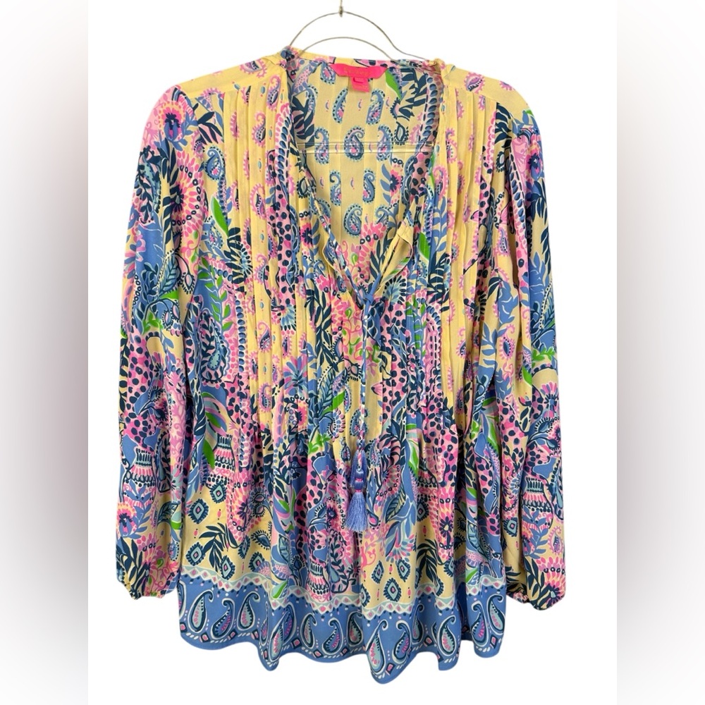 Lilly Pulitzer Multicolor Paisley Blouse